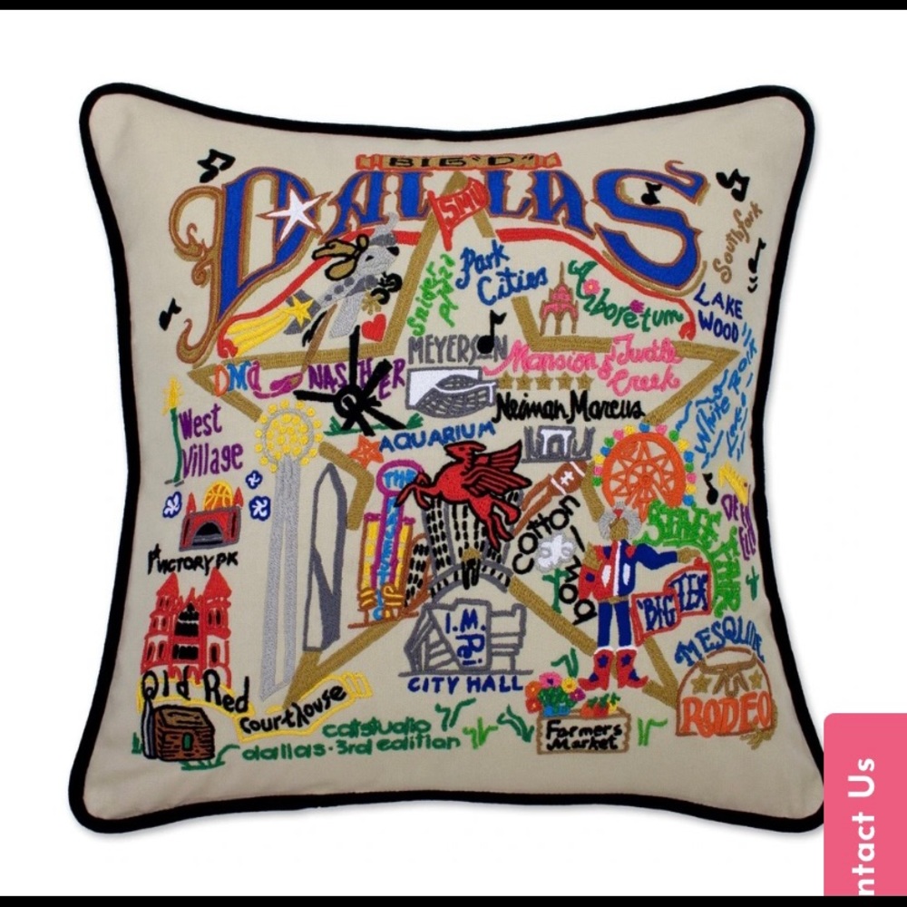 Dallas Hand-Embroidered Pillow